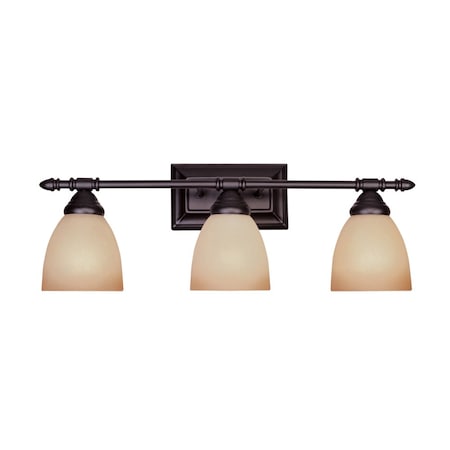 Designers Fountain Apollo Collection 3-Light Oil Rubbed Bronze Wall Mount Vanity Light 94003-ORB